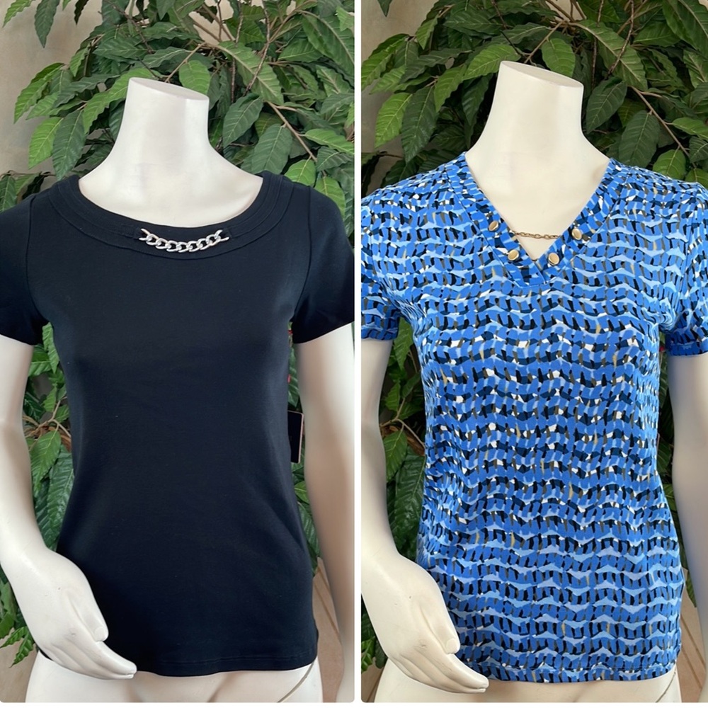 RAFAELLA SHORT SLEEVE TOPS SET OF TWO